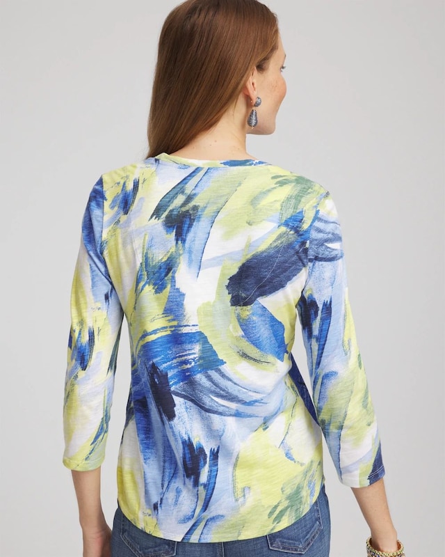 Slub 3/4 Sleeve Tee - image 3